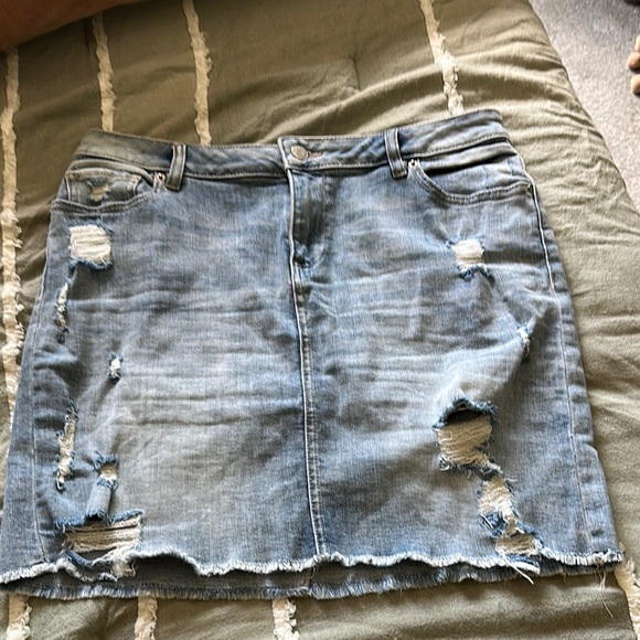 Soho Blue Ruched Pencil Mini Skirt - Picture 1 of 3
